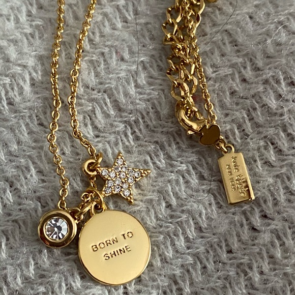 kate spade Jewelry - ⭐️ NWOT Kate Spade “Born to Shine” charm necklace